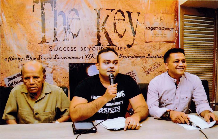 Mahurrat of full length documentary â€˜The Keyâ€™ was held at Fazlul Haque Auditorium of BFDC in the city recently. Head of Blue Dreams Entertainment UK Md Nazmul Alam speaking on the occasion.