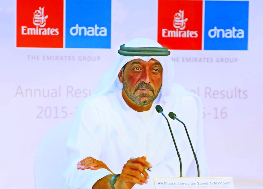 Sheikh Ahmed bin Saeed Al Maktoum, Chairman & Chief Executive, Emirates Airline and Group yesterday announced The Emirates Group Annual Results 2015-2016.