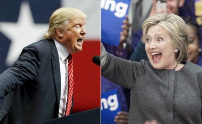 Republican presidential nominee Donald Trump and Democratic rival Hillary Clinton.