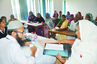 DINAJP[UR: A medical camp of gynecology and medicine was held at Farakabadh N I School and College premises in Birol Upazila organised by Pallisree on Tuesday.