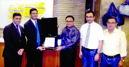 Managing Director of Pubali Bank Ltd. (PBL) Md. Abdul Halim Chowdhury on behalf of the Bank sents a congratulation note to Envoy Textiles Limited (ETL), who is the only to achieve LEED Platinum Certificate by Green Building Council of USA among all denim