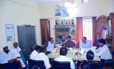 DINAJPUR: Whip of the Jatiya Sangsad Iqbalur Rahim MP speaking at a governing body meeting of Dinajpur Collegiate College as Chief Guest on Friday.