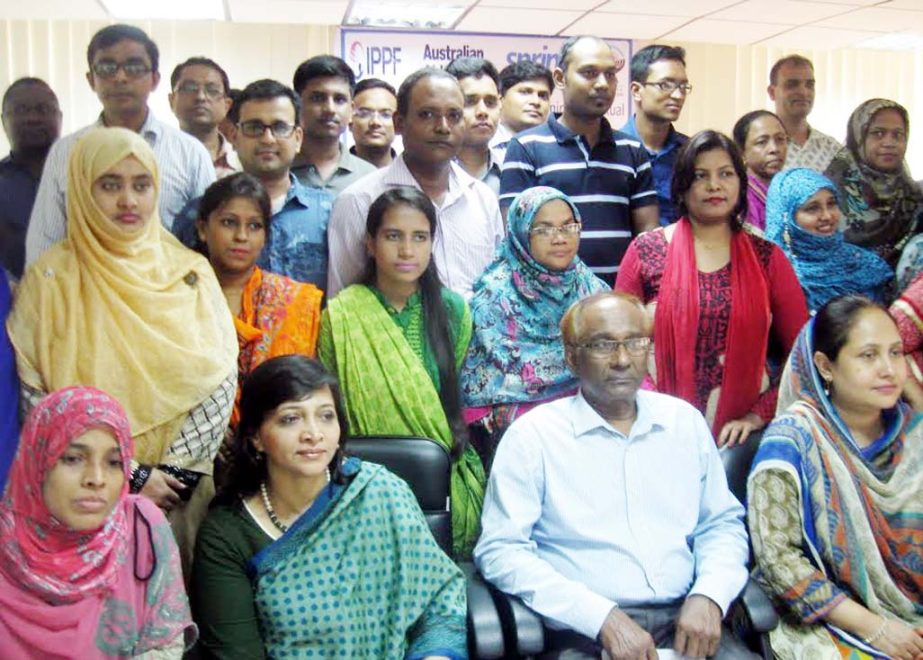Students of the ASA University Bangladesh are seen at a training session on reproductive health organized by the University on Friday.