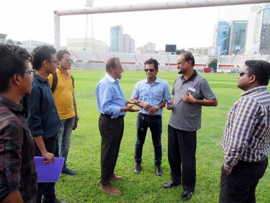 The delegation of Bangladesh Football Federation visited the Bangabandhu National Stadium on Thursday.