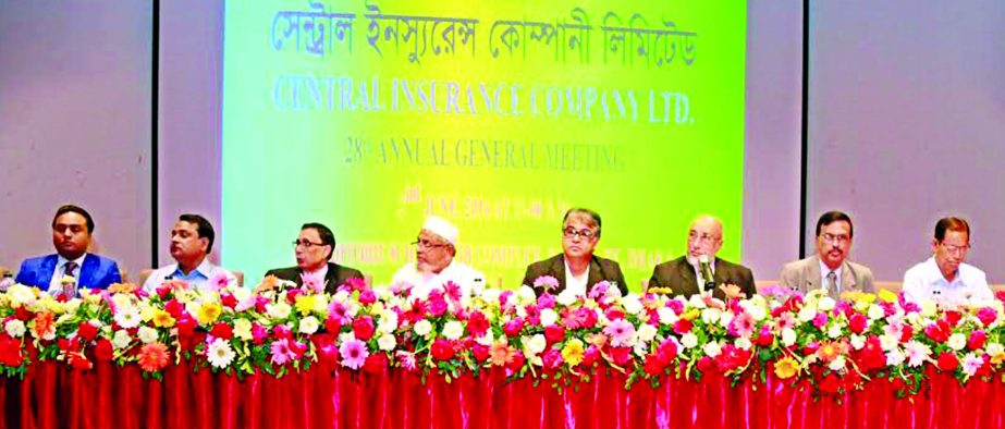 The 28th AGM of Central Insurance Company Ltd. (CICL) held recently in the city. Chairman of the Board of Directors of the Company Md. Nurul Islam, Vice Chairman Mohmmed Musa, Directors Md. Abu Taher Chowdhury and Shahida Nazneen were present among others