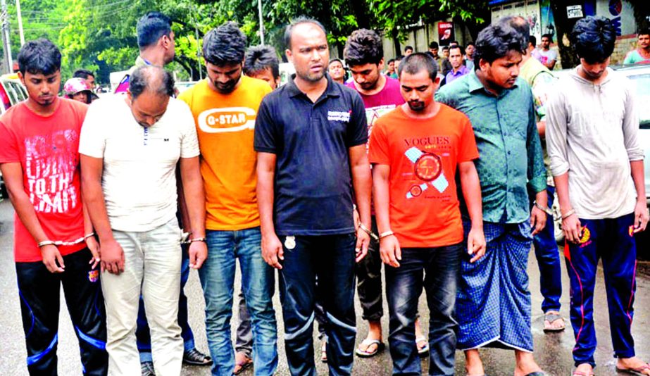 DB police in separate drives arrested 11 alleged members of a gang involved in question paper leak from city's Tejgaon Saatrasta area on Thursday.