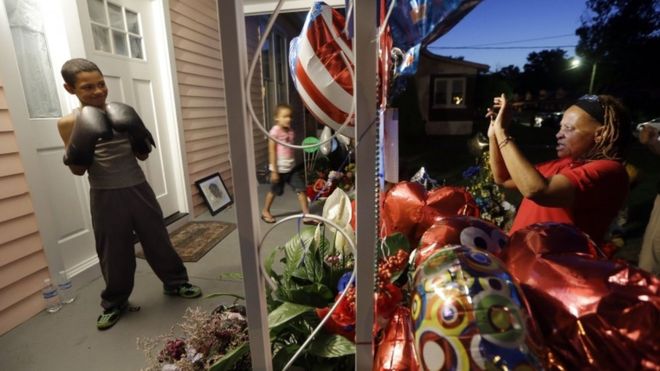 Ali's childhood home has been a focal point for those paying respect