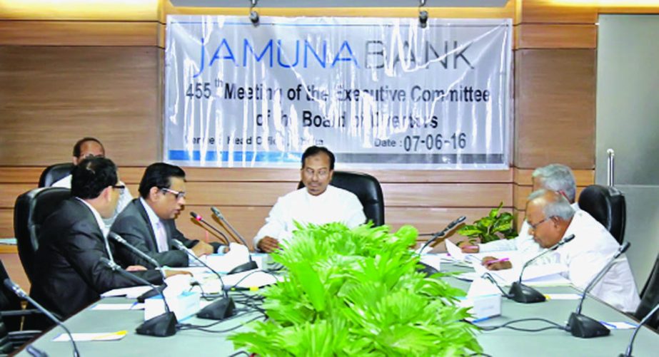455thEC Meeting of Jamuna Bank Limited held in the city recently. Nur Mohammed, Chairman, Executive Committee, JBL and Chairman, Jamuna Bank Foundation presided over the meeting. Directors of the Bank Eng. Atiqur Rahman, Kanutosh Majumder and Managing Dir