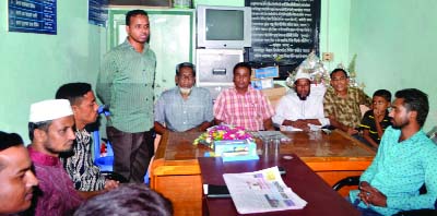 SYLHET: Shah Suhel Ahmed, General Secretary, South Surma Press Club speaking at a reception programme after attending an international conference on 'Global Media Forum' in Germany recently.