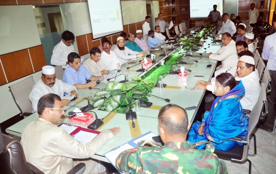 CCC Mayor A J M Nasir Uddin speaking at a meeting on Standing Committee of Engineering Department at CCC Conference Room as Chief Guest on Sunday.