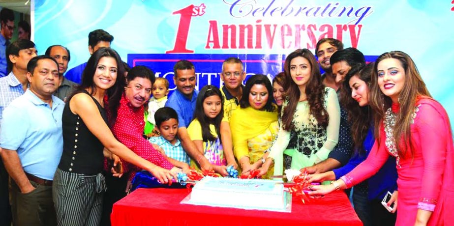 Monte Carlo a fashion house in the city's' Banani area celebrated its first anniversary on Wednesday. Managing Director of the fashion house Kamruzzaman and a good number of cinema and television artists including Bidda Sinha Mim were present at the pro