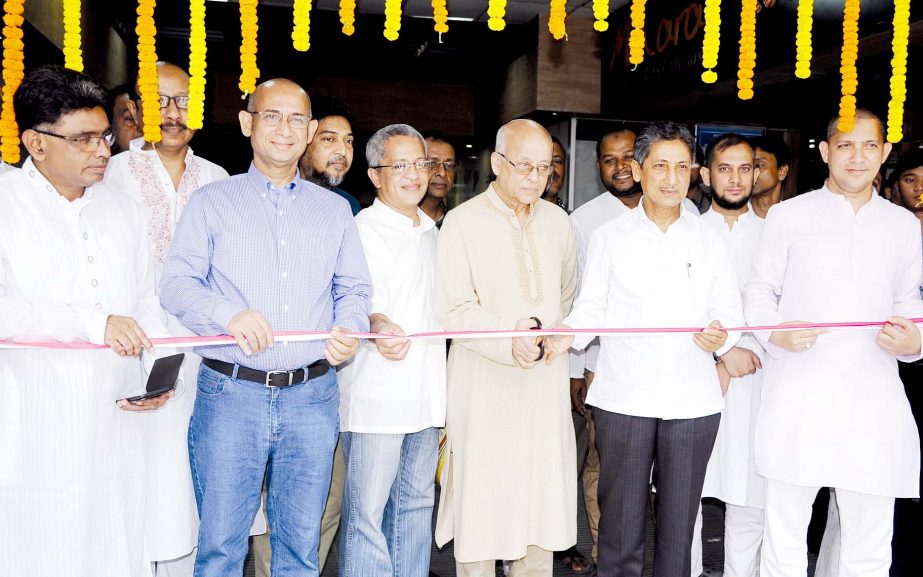 Editor of Dainik Azadi of Chittagong inaugurating the Well Life Style Show Room by cutting ribbon as Chief Guest at ground floor of Wellpark Residence Hotel in city on Friday. Chairman of CDA was also present in the occasion.