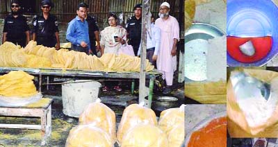 RANGPUR: A mobile court fined two vermicelli producing factories during anti-adulteration drive conducted in Rangpur on Tuesday.