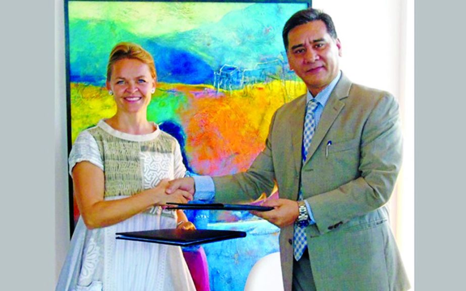 Denmark has signed an agreement with the UN's labour agency, the ILO, recently in the citry to strengthen organisations of the workers and employers in the readymade clothing sector in Bangladesh. Ambassador Hanne Fugl EskjÃ¦r and Acting Country Direct