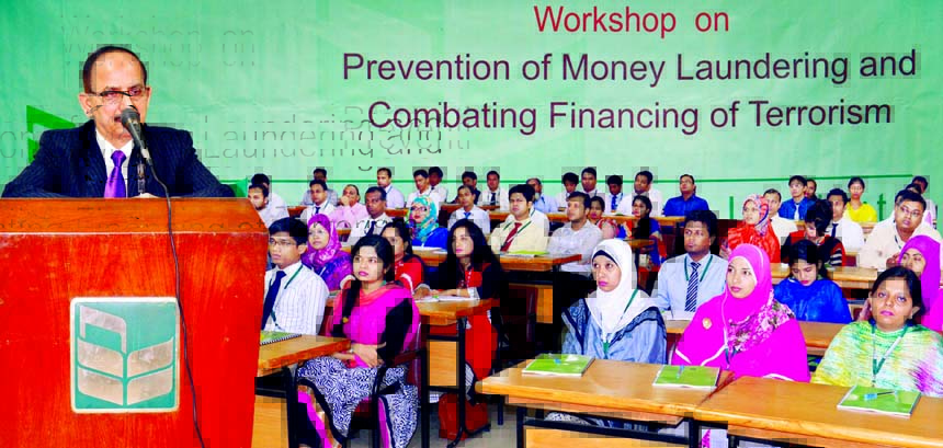 National Bank Limited organized a workshop on "Prevention of Money Laundering and Combating the Financing of Terrorism" at its training institute in the city recently. A total of 60 officers of the bank participated in the workshop. Md. Badiul Alam, Ad