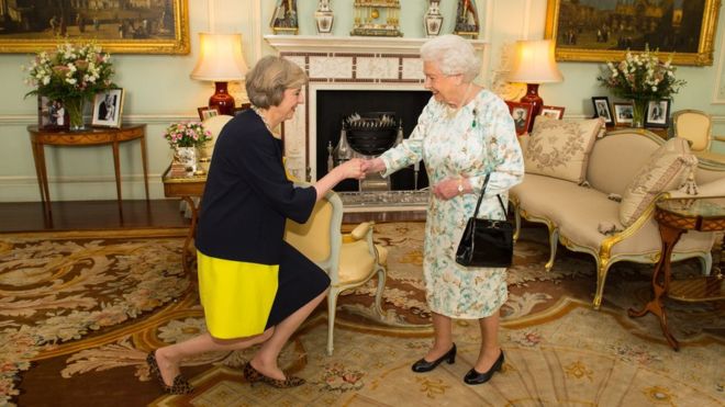 The Queen formally appointed Theresa May as prime minister