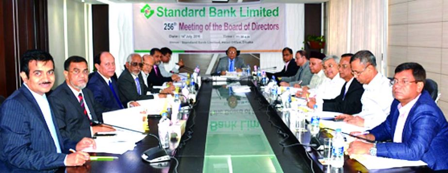 The 256th Board Meeting of Standard Bank Ltd. held on Thursday at Head Office of the Bank in the city. Chairman of the Board of Directors Kazi Akram Uddin Ahmed presided over the meeting where Directors Kamal Mostafa Chowdhury, Ashok Kumar Saha, Md. Monzu