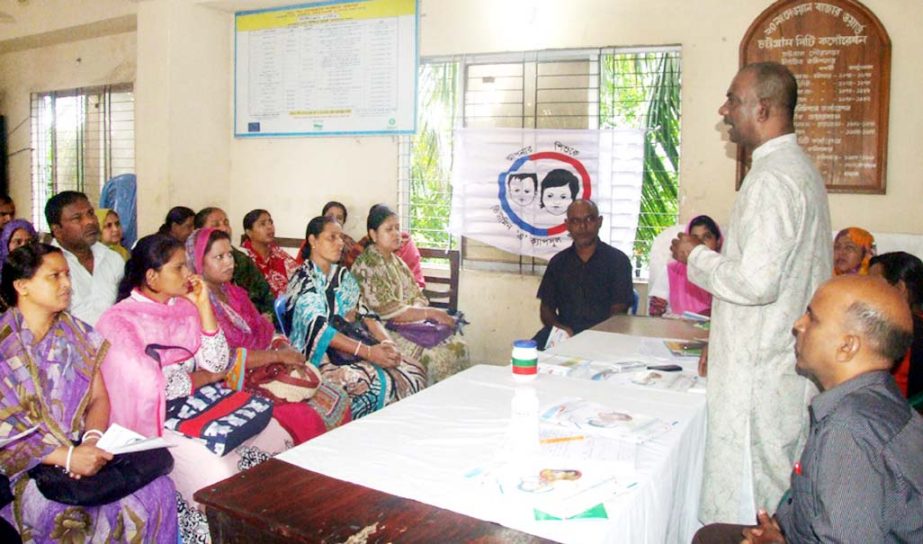 Hasan Mahmud Hasni, Panel Mayor speaking at an advocacy and planning meeting on National Vitamin A plus Campaign at Dawonbazar ward office on Wednesday.