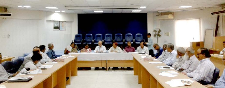 Prof Abdul Mannan, Chairman of University Grants Commission presides over a meeting with Vice-Chancellors of Public Universities at UGC Auditorium on Monday.