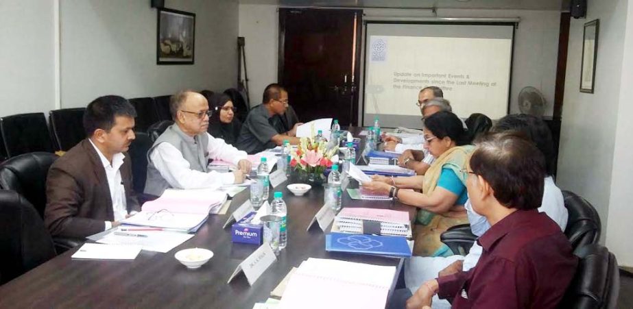 Prof Abdul Mannan, Chairman of the University Grants Commission of Bangladesh is seen at the 5th meeting of the South Asian University Finance Committee held on Wednesday at New Delhi's Akbar Bhawan, the Administrative Complex of the University. Dr Kavi