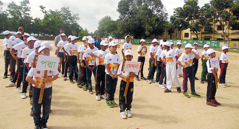 Cricket Carnival of Under-12 held at Khagrachhari School premises organized by Bangladesh CricketControl Board and National Sports Association recently.