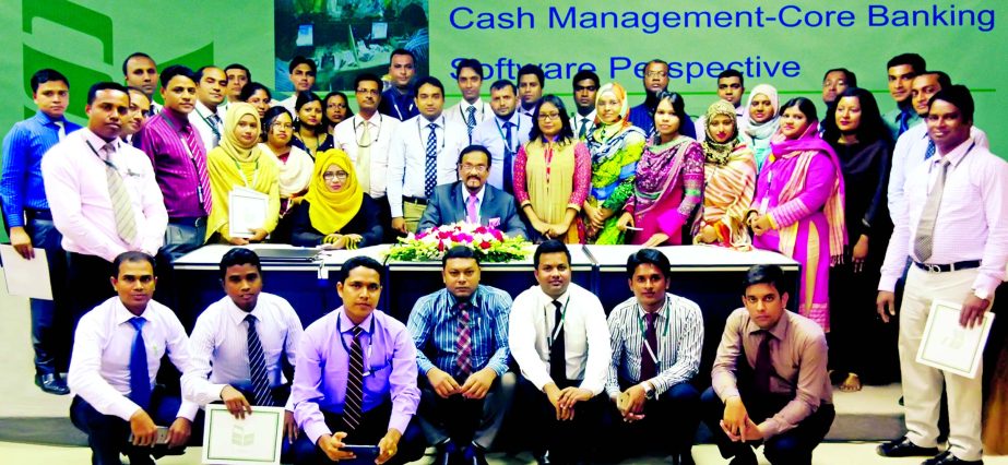 A 5 day-long course on "Cash Management-Core Banking Software Perspective" (18th Batch) of National Bank Limited held at the Training Institute of the bank recently. Shah Syed Abdul Bari, Deputy Managing Director and Head of Human Resource Division, Far