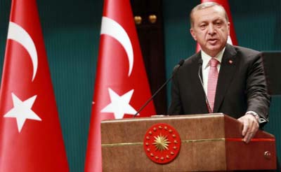 Tayyip Erdogan's comments came after a five-hour meeting of Turkey's Supreme Military Council.