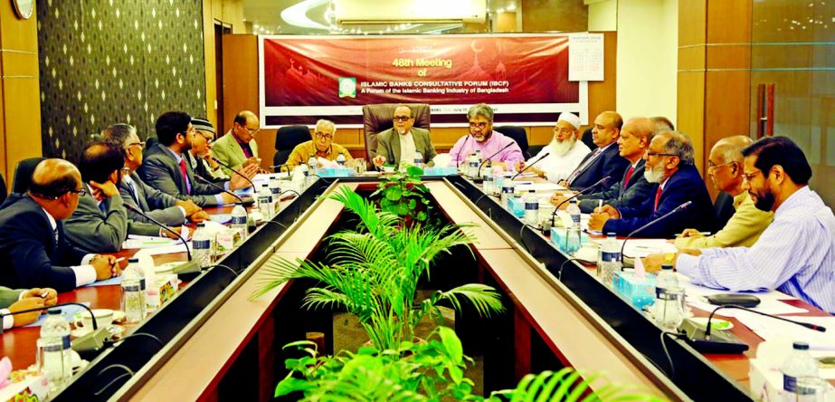 48th meeting of Islamic Banks Consultative Forum (IBCF) was held recently in the Meeting Room of Bangladesh Association of Banks (BAB). Engr. Mustafa Anwar, Chairman, IBCF & Chairman, Board of Directors of Islami Bank Bangladesh Limited presided over the