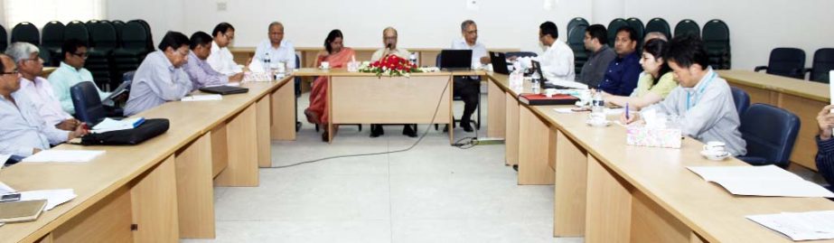 A view of the orientation meeting between University Grants Commission and World Bank on the midterm review of additional financing of Higher Education Quality Enhancement Project (HEQEP) at UGC auditorium on Sunday.