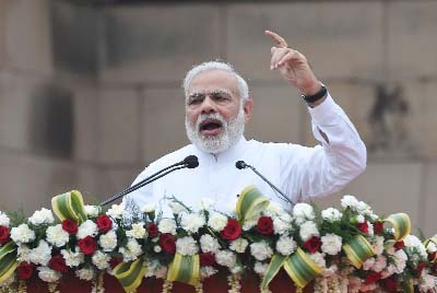 Indian Prime Minister Narendra Modi urged the public to take action against people who use religion as a cover for committing crime.