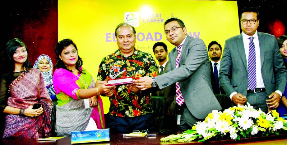 Eastern Bank Ltd organised a road show on "Future Leadership Program" for students of Business Studies Faculty of Dhaka University recently. Professor Shibli Rubayat-Ul-Islam, Dean of the Faculty and Rishad Hossain, In-charge of the bank Human Resources