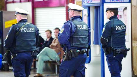 Germany deployed more police forces in different places to boost surveillance.