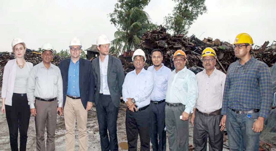 Ambassador of Sweden Mr. Zuhan Fresels visited the steel and re-rolling factory of GPH Group in Chittagong on Tuesday.
