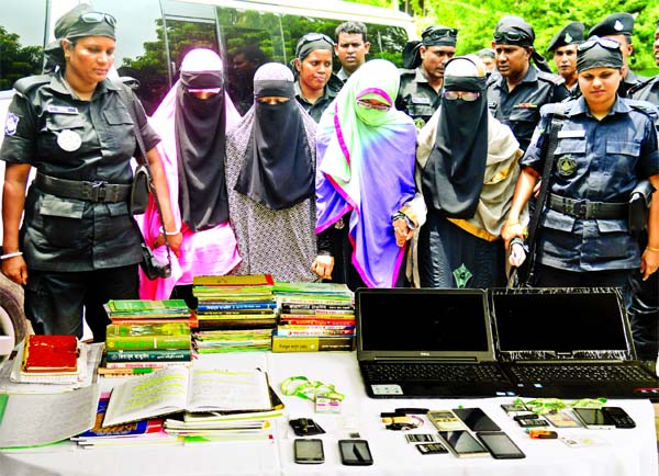 Four female JMB activists were arrested by RAB-4 from city's separate places on Tuesday.