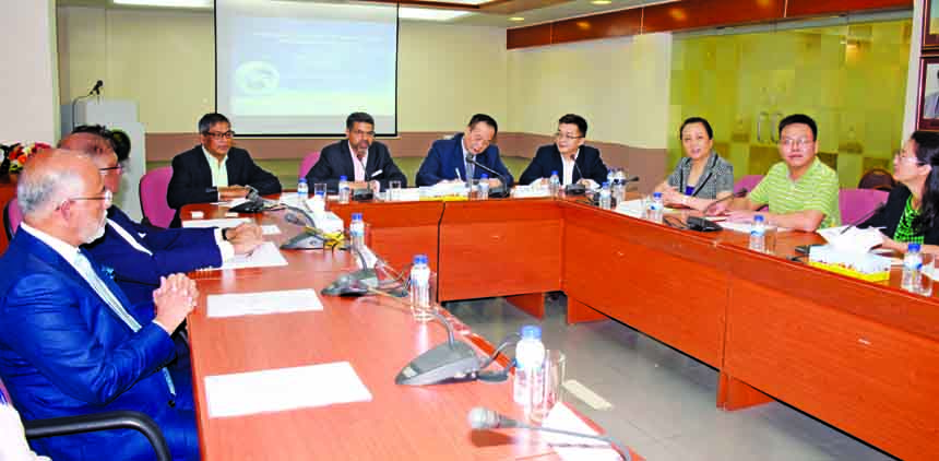 An 18-member trade delegation from China Council for the Promotion of International Trade of Zhaoqing City led by Liu Fang, President of CCOIC Zhaoqing Chamber of Commerce met the Board of Directors of Dhaka Chamber of Commerce & Industry (DCCI) on Tuesda