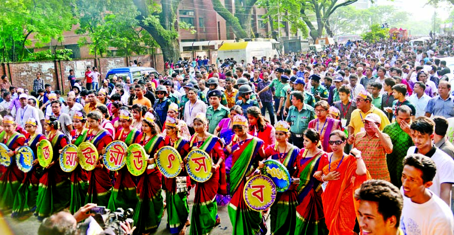 People of the Hindu Community brought out a rally in the city on Thursday on the occasion of Shri Krishna's Janmastami.