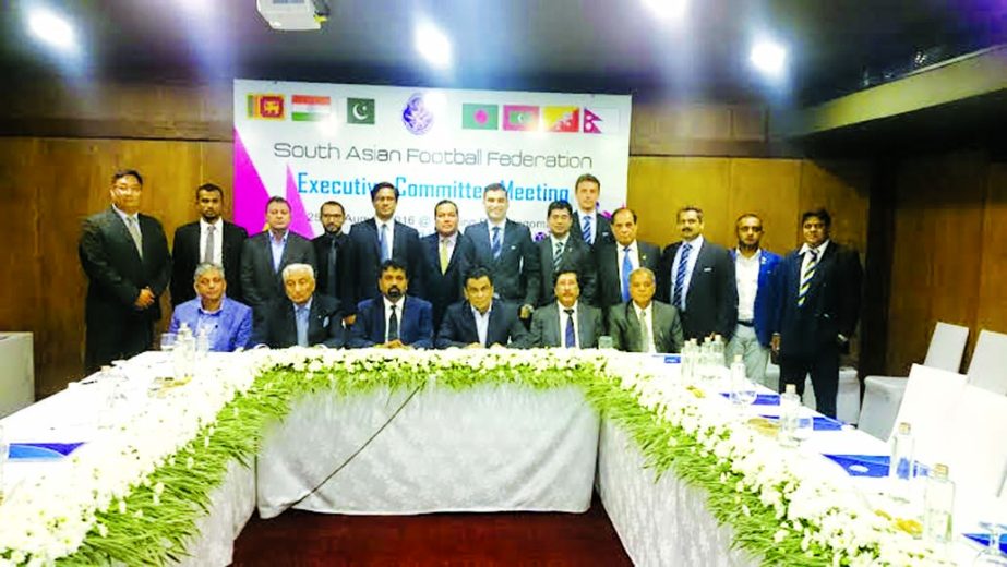 President of South Asian Football Federation and President of Bangladesh Football Federation Kazi Salahuddin presided over the meeting of the Executive Committee of South Asian Football Federation in Sri Lanka on Thursday.