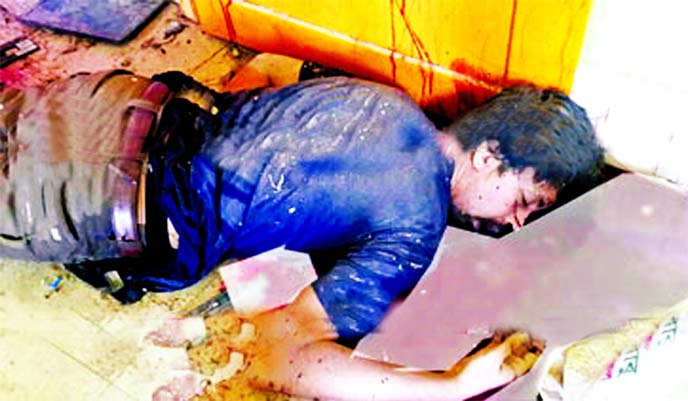 The body of the mastermind of Gulshan CafÃ© attack Tamim Chowdhury who was killed in N'ganj hideout during an operation on Saturday morning.