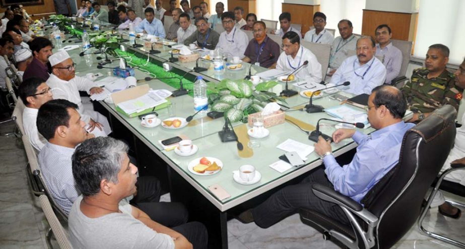 A meeting between Chittagong City Corporation and CWASA was held at CCC Bhaban on Sunday.