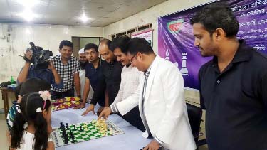 Members of Bangladesh National Women's Under-16 Football team celebrating their achievement by cutting a cake at the BFF House on Tuesday. The Team emerged as the unbeaten champions of the AFC Under-16 Women's Championship Qualifiers on Monday last.