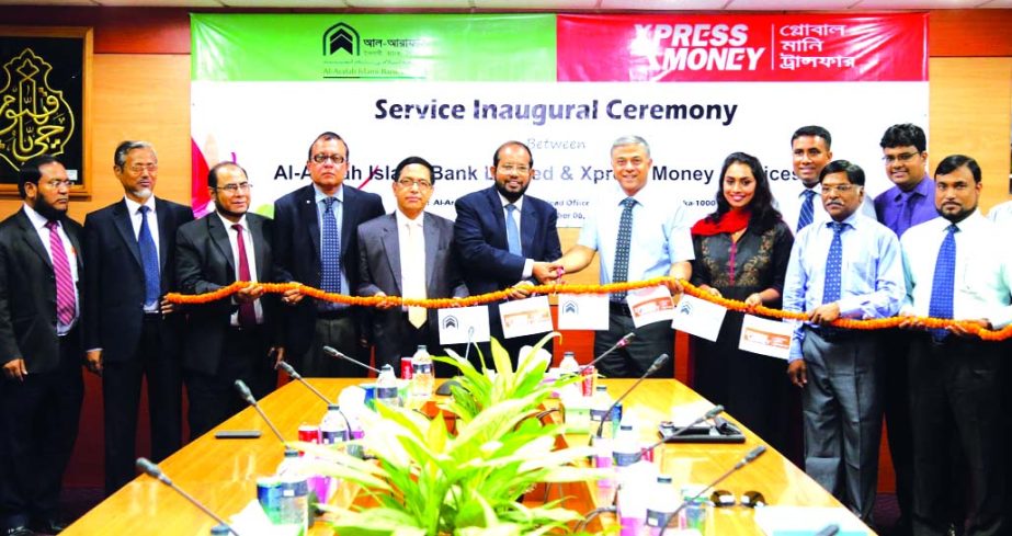 Al-Arafah Islami Bank Ltd (AIBL) is set to provide Xpress Money Remittance Services to the recipients. Md. Habibur Rahman, Managing Director of AIBL and Arvind Mylar, Vice President - Business Development MEASA & CIS jointly inaugurated the service in the