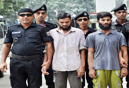 Rapid Action Battalion (RAB) arrested two suspected members of banned militant outfit Ansarullah Bangla Team (ABT) from Chowrasta area in Gazipur on Saturday.