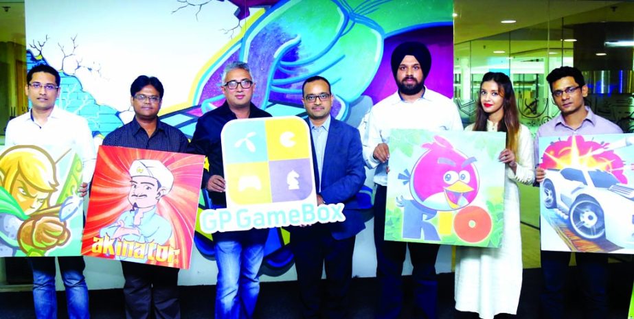 Grameenphone, in association with Opera, has launched GP GameBox on Sunday in the city. Senior officials of both organizations were present at the launching programme.