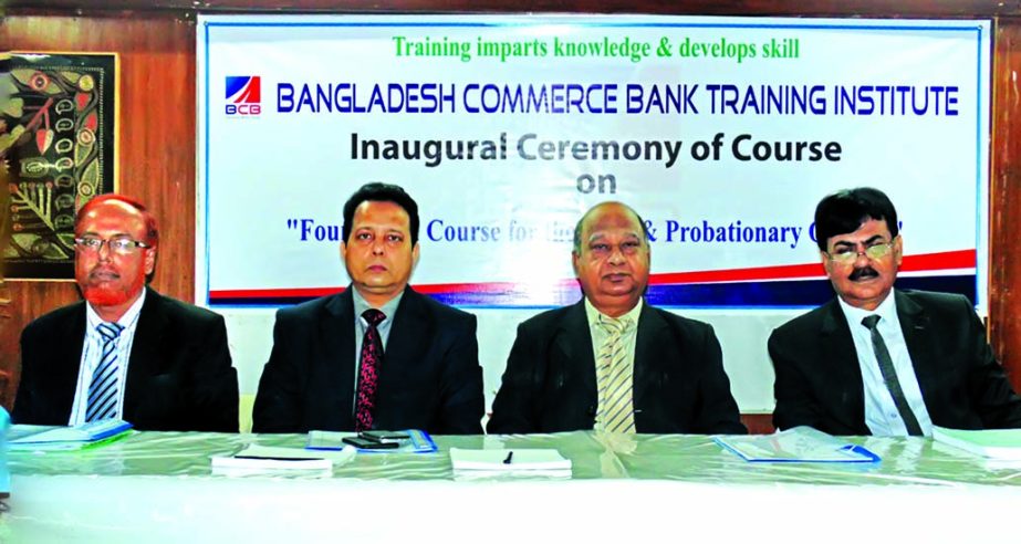Bangladesh Commerce Bank Training Institute recently organized a training course for the FEO & Probationary Officers of the bank. Managing Director & CEO Abu Sadek Md. Sohel inaugurates the course as Chief Guest where Additional Managing Director Md. Saif