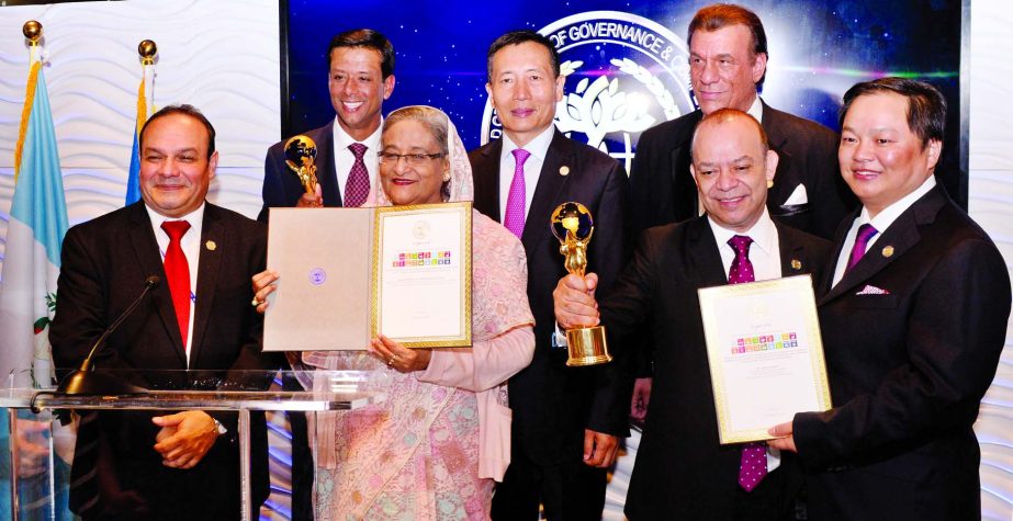 Sajeeb Wazed Joy, ICT Advisor to Prime Minister Sheikh Hasina received ICT Development Award 2016 from eminent Hollywood Actor Robert Dabi in recognition of his contribution through implementation of Digital Bangladesh. Among others Prime Minister Sheikh