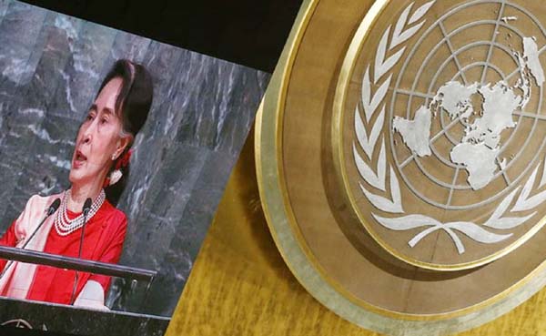 Nobel Peace Prize winner Aung San Suu Kyi asked 'for the understanding' on issue of Rohingya.