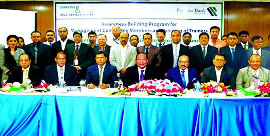 Khondker Fazle Rashid, Managing Director of Premier Bank Ltd, inaugurates a workshop on 'Anti-Money Laundering and Combating Financing of Terrorism' in the banking industry for MANCOMM members in the city on Wednesday. Additional Managing Directors Abu