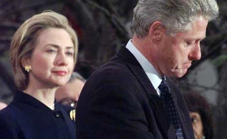 On Bill Clintonâ€™s conduct Hillary walks a fine line.