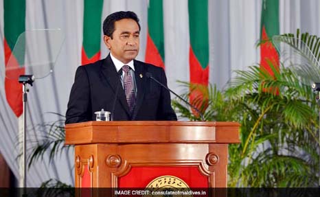 Maldives urged SAARC countries to declare early date for next summit. President Abdulla Yameen.