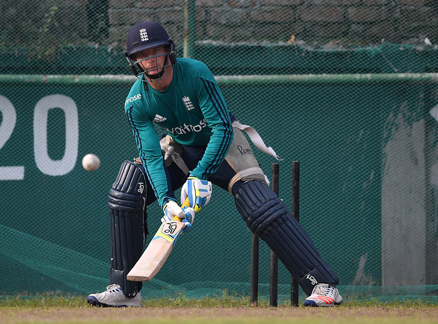 Jos Buttler brings out the scoop at Academy ground near the Sher-e-Bangla National Cricket Stadium on Thursday.